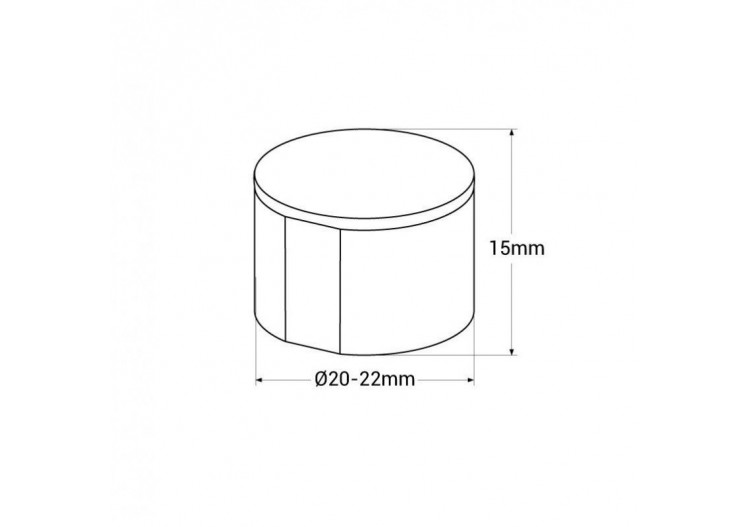Embout de finition en silicone pour néon LED 360 degrés-diamètre 20mm-N20D - N20D-TF - Barcelona LED 2