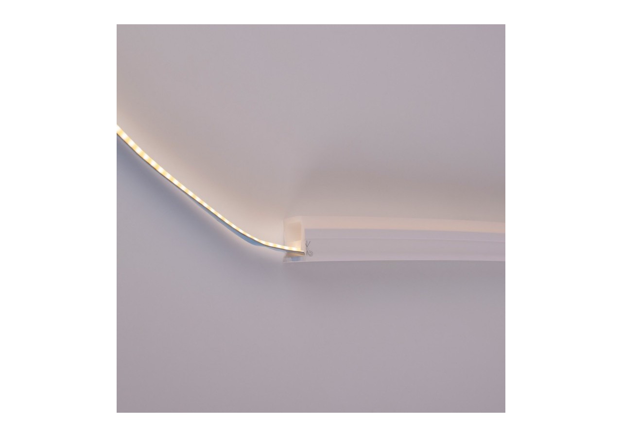 Gaine néon flexible en silicone pour rubans LED-16x16-5m-Courbure verticale - WOS1616 - Barcelona LED