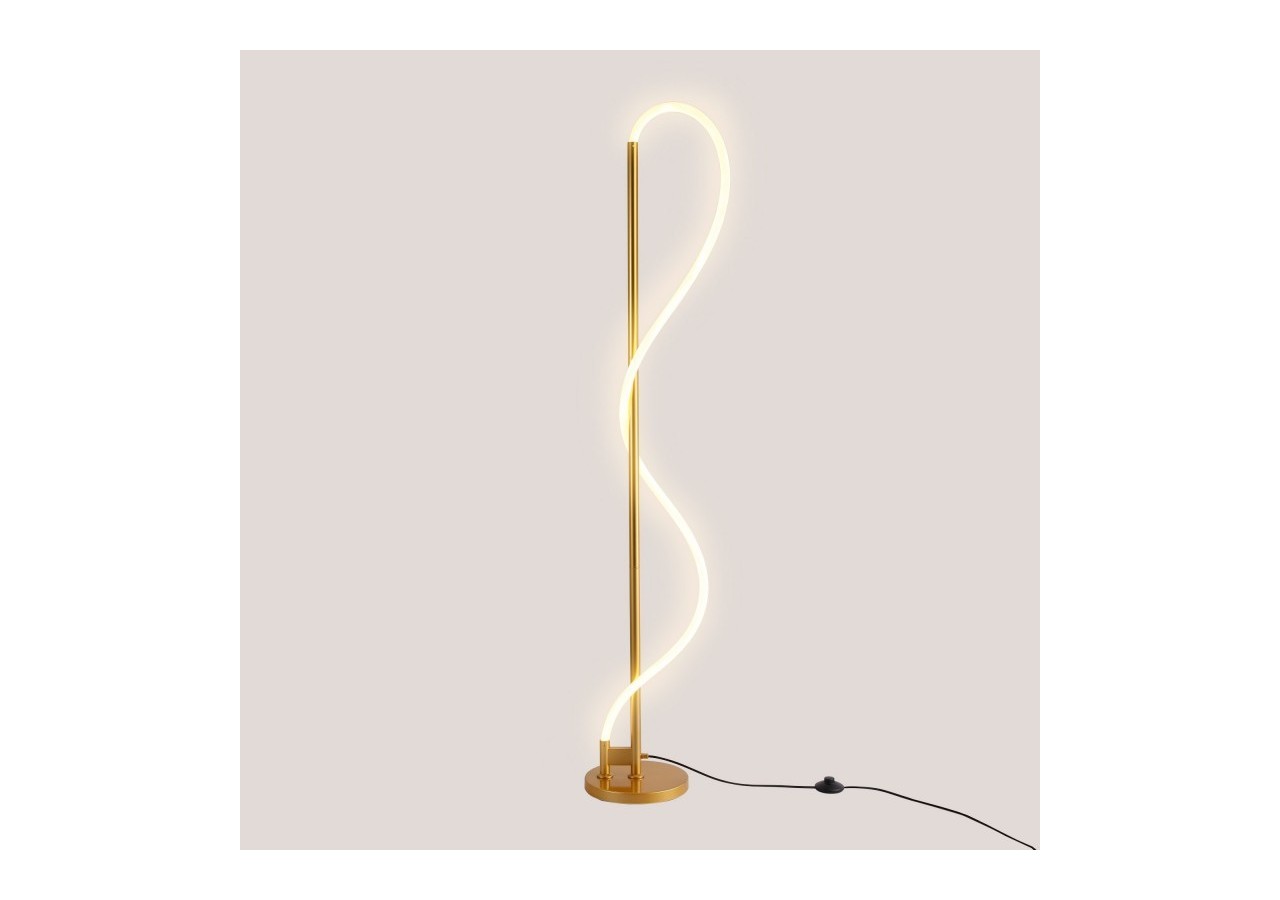 Lampadaire moderne à néon ondulant "Corda"-360 degrés-Dimmable-30W-3000K - L3081-D - Barcelona LED