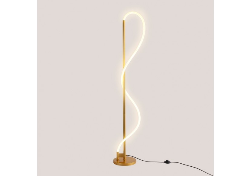 Lampadaire moderne à néon ondulant "Corda"-360 degrés-Dimmable-30W-3000K - L3081-D - Barcelona LED