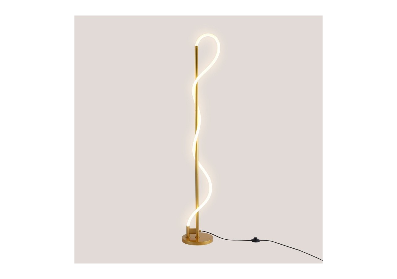 Lampadaire moderne à néon ondulant "Corda"-360 degrés-Dimmable-30W-3000K - L3081-D - Barcelona LED
