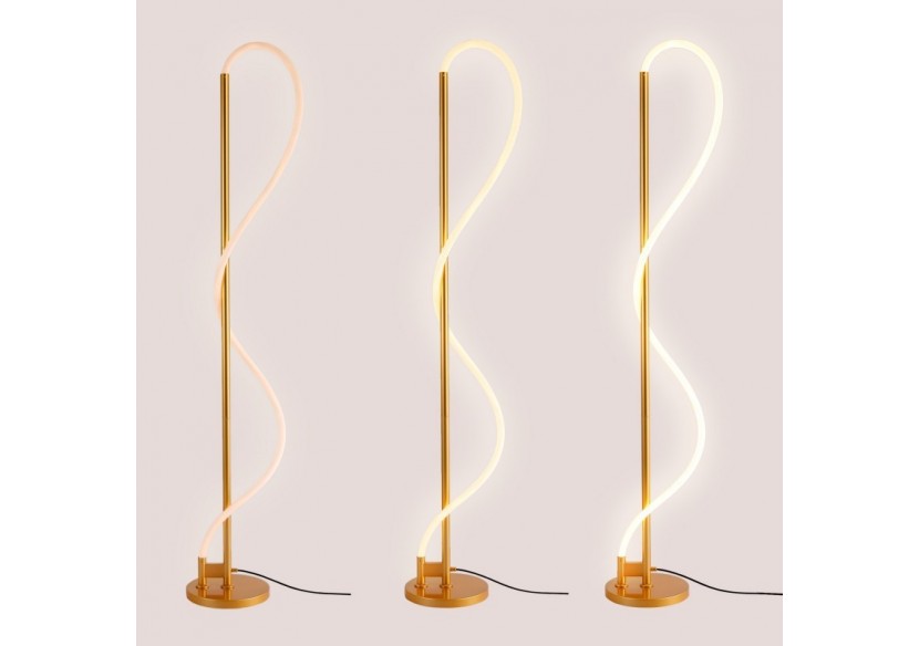 Lampadaire moderne à néon ondulant "Corda"-360 degrés-Dimmable-30W-3000K - L3081-D - Barcelona LED