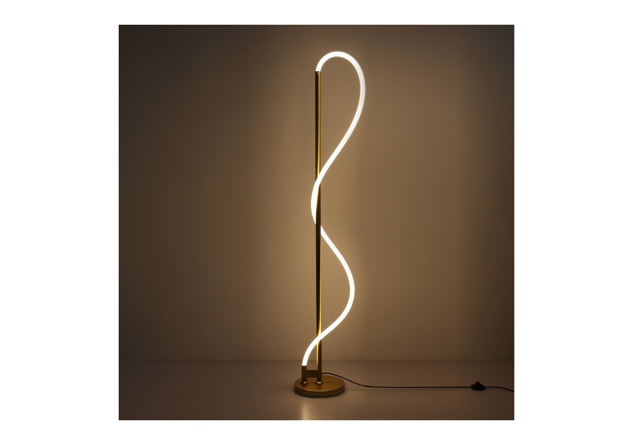 Lampadaire moderne à néon ondulant "Corda"-360 degrés-Dimmable-30W-3000K - L3081-D - Barcelona LED