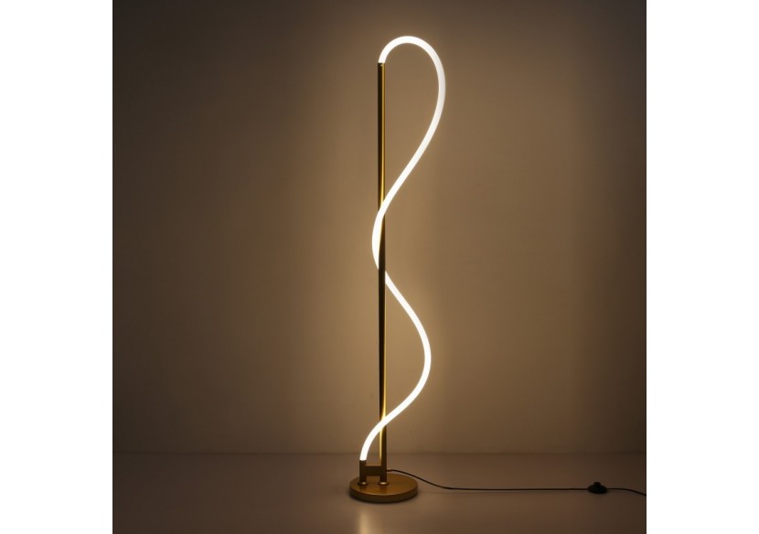 Lampadaire moderne à néon ondulant "Corda"-360 degrés-Dimmable-30W-3000K - L3081-D - Barcelona LED