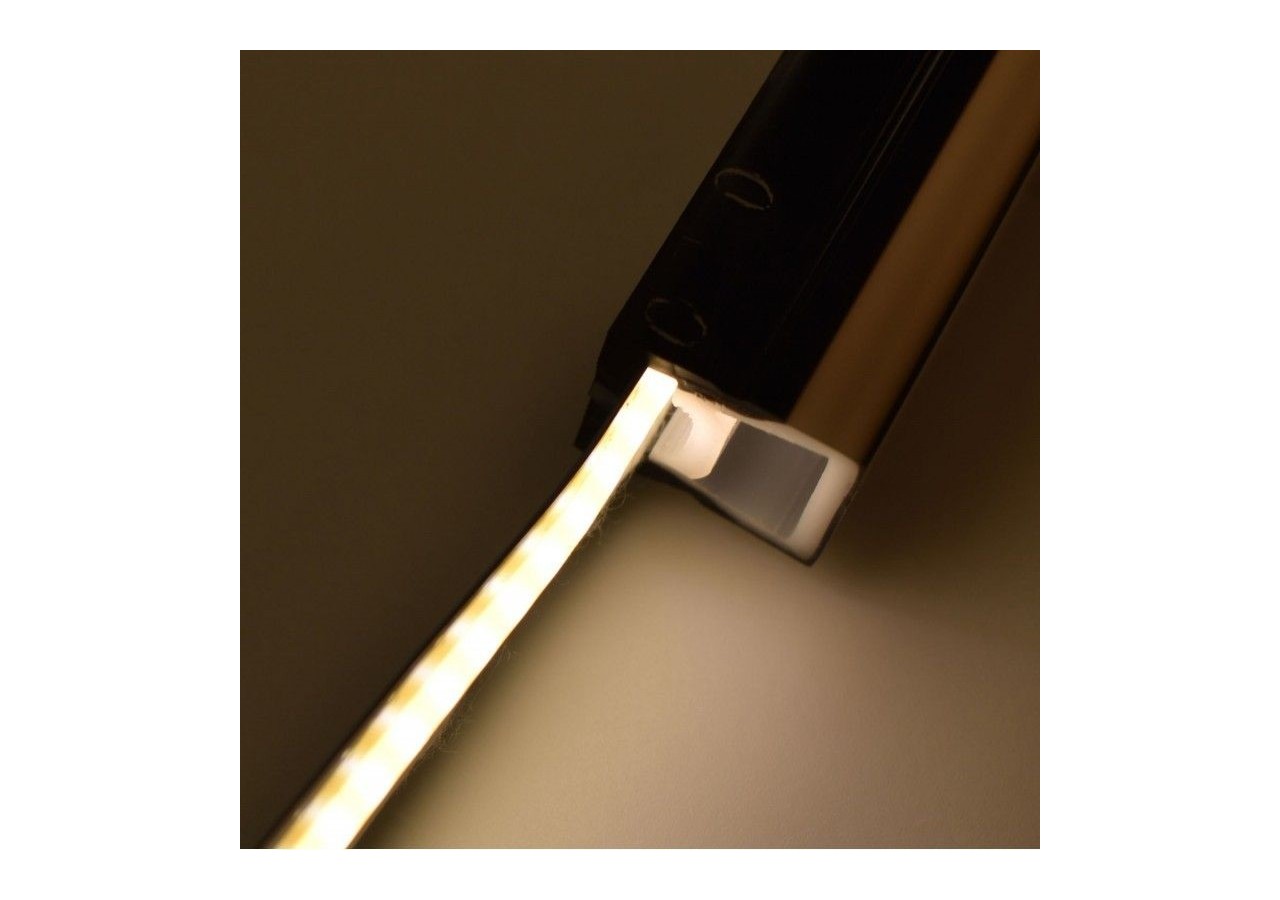 Gaine néon flexible en silicone noire pour rubans LED- 16x16-5m-Courbure verticale - WOS1616-N - Barcelona LED