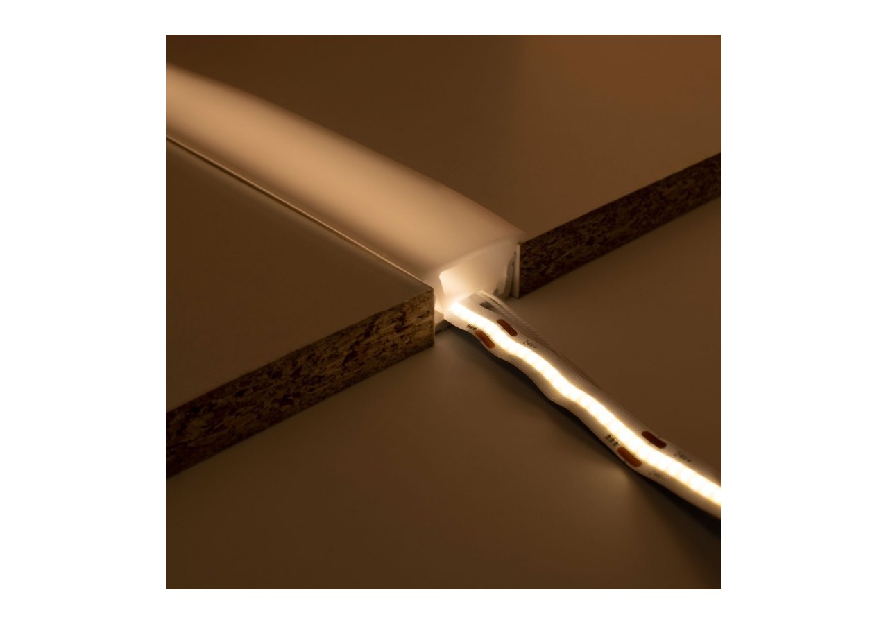 Gaine néon flexible en silicone encastrable pour rubans LED-30x20-5m-Courbure verticale - WOS3020-E - Barcelona LED