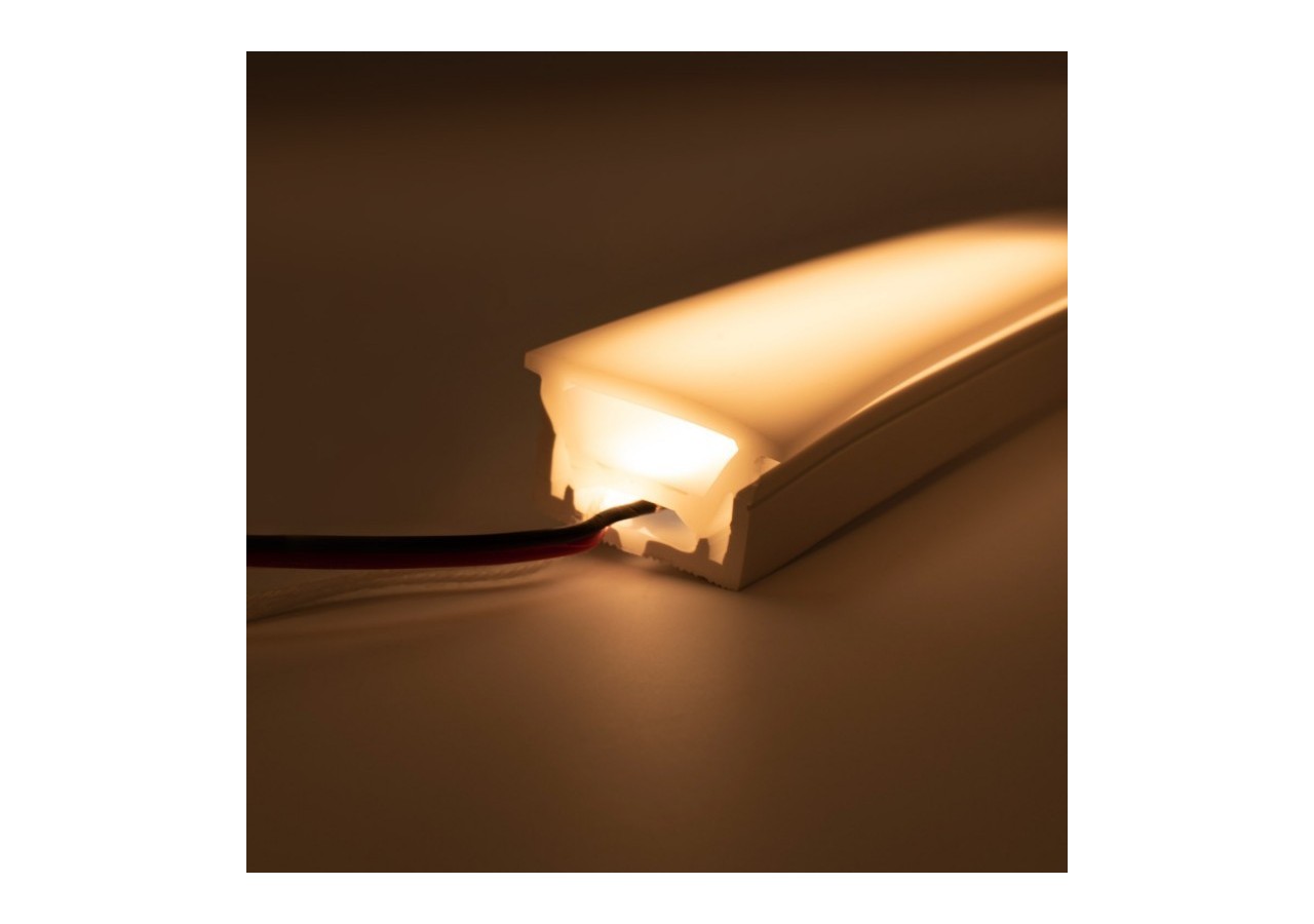 Gaine néon flexible en silicone encastrable pour rubans LED-30x20-5m-Courbure verticale - WOS3020-E - Barcelona LED