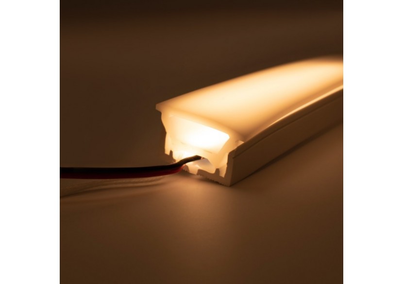 Gaine néon flexible en silicone encastrable pour rubans LED-30x20-5m-Courbure verticale - WOS3020-E - Barcelona LED