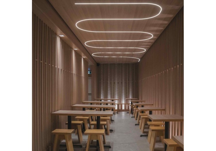 Gaine néon flexible en silicone encastrable pour rubans LED-10x10mm-5m-Courbure verticale - WOS1010-E - Barcelona LED 2