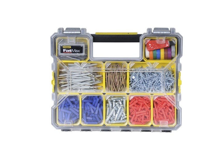 Organiseur Etanche Profondeur 64Mm - 10 Compartiments Amovibles   - Fatmax : Confort'Mat