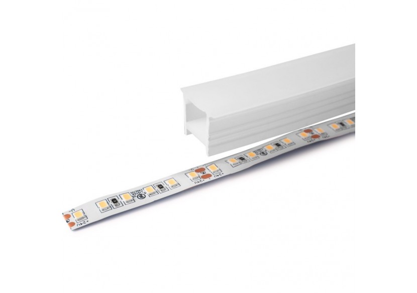 Gaine néon flexible en silicone encastrable pour rubans LED-16x16-5m-Courbure verticale - WOS1616-E - Barcelona LED