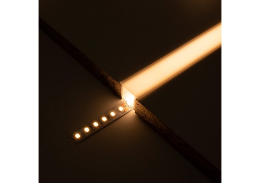 Gaine néon flexible en silicone encastrable pour rubans LED-16x16-5m-Courbure verticale - WOS1616-E - Barcelona LED