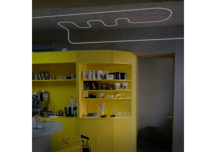 Gaine néon flexible en silicone encastrable pour rubans LED-16x16-5m-Courbure verticale - WOS1616-E - Barcelona LED