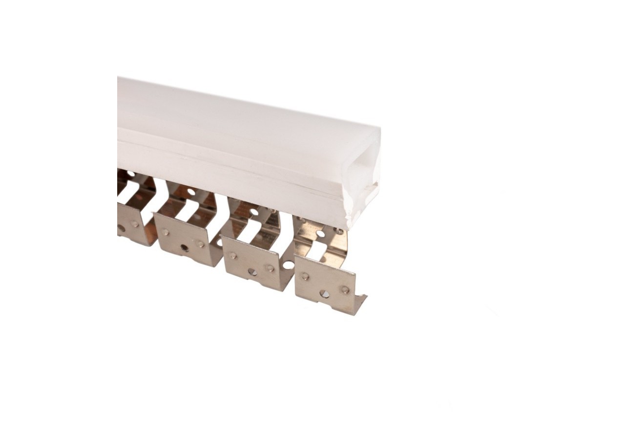 Profilé flexible en acier 16x16 mm pour gaines en silicone-2m - WOS1616-PERF - Barcelona LED