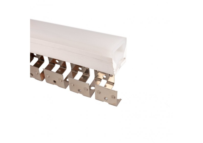 Profilé flexible en acier 16x16 mm pour gaines en silicone-2m - WOS1616-PERF - Barcelona LED