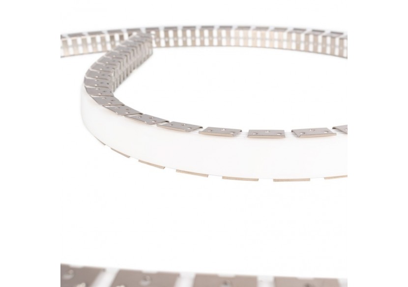 Profilé flexible en acier 16x16 mm pour gaines en silicone-2m - WOS1616-PERF - Barcelona LED
