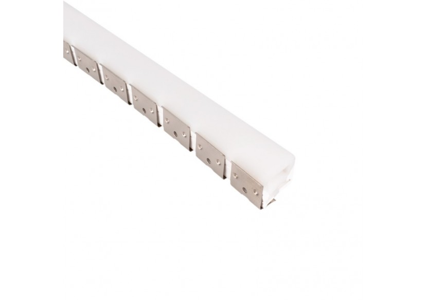 Profilé flexible en acier 16x16 mm pour gaines en silicone-2m - WOS1616-PERF - Barcelona LED