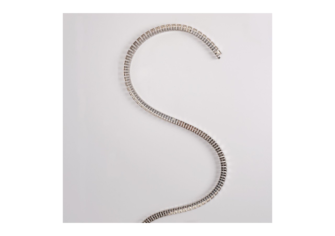 Profilé flexible en acier 16x16 mm pour gaines en silicone-2m - WOS1616-PERF - Barcelona LED