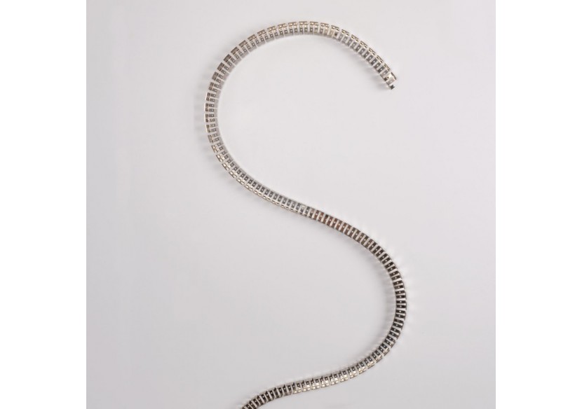 Profilé flexible en acier 16x16 mm pour gaines en silicone-2m - WOS1616-PERF - Barcelona LED