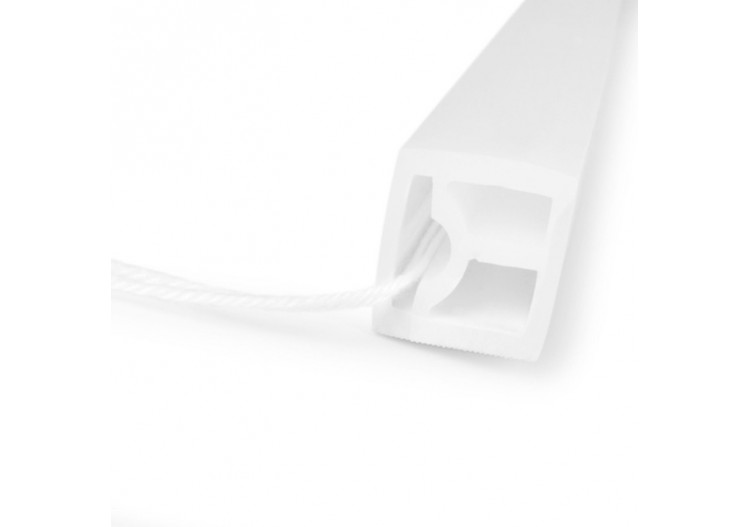 Gaine néon flexible en silicone pour rubans LED-16x16mm-5m-PCB jusqu'à 10mm-Courbure horizontale - WOS1616-S - Barcelona LED