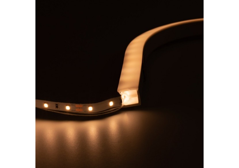 Gaine néon flexible en silicone pour rubans LED-16x16mm-5m-PCB jusqu'à 10mm-Courbure horizontale - WOS1616-S - Barcelona LED