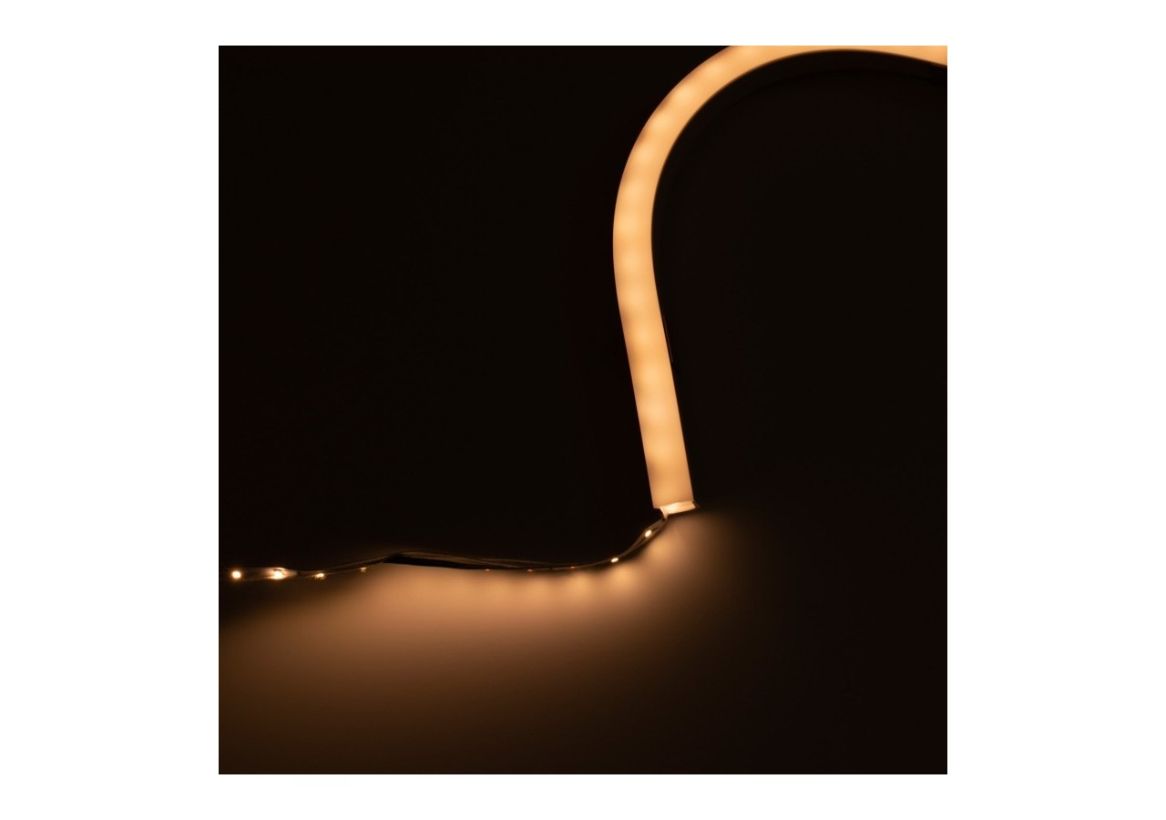 Gaine néon flexible en silicone pour rubans LED-16x16mm-5m-PCB jusqu'à 10mm-Courbure horizontale - WOS1616-S - Barcelona LED