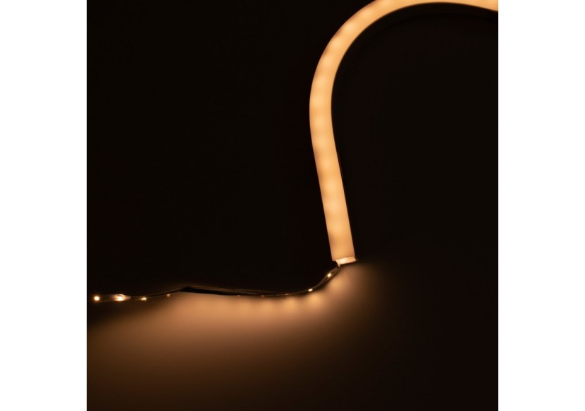 Gaine néon flexible en silicone pour rubans LED-16x16mm-5m-PCB jusqu'à 10mm-Courbure horizontale - WOS1616-S - Barcelona LED