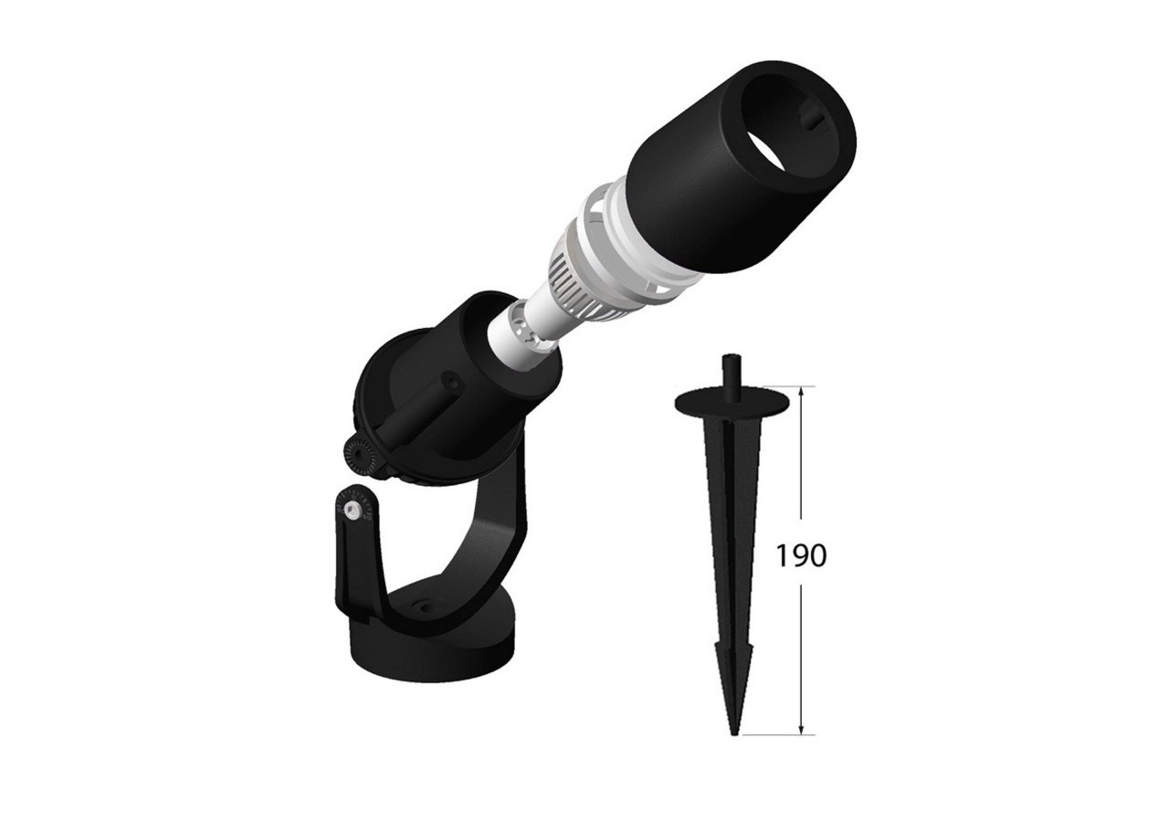 Spot LED avec piquet FUMAGALLI MINITOMMY CCT GU10 3.5W - 1M1.001.000.AXU1K - Barcelona LED