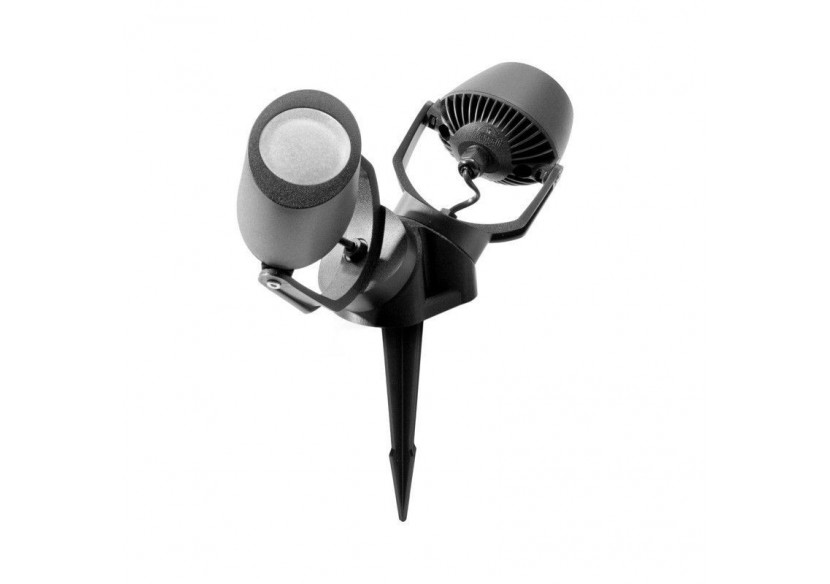 Double spot LED CCT sur piquet "Minitommy 2L" GU10 7W IP55 - 3M2.001.000.AXU2K - Barcelona LED