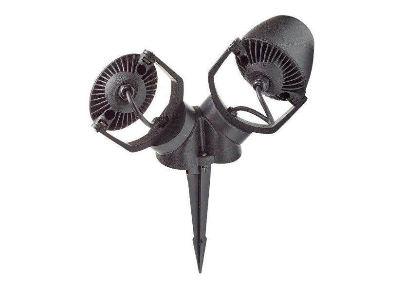 Double spot LED CCT sur piquet "Minitommy 2L" GU10 7W IP55 - 3M2.001.000.AXU2K - Barcelona LED