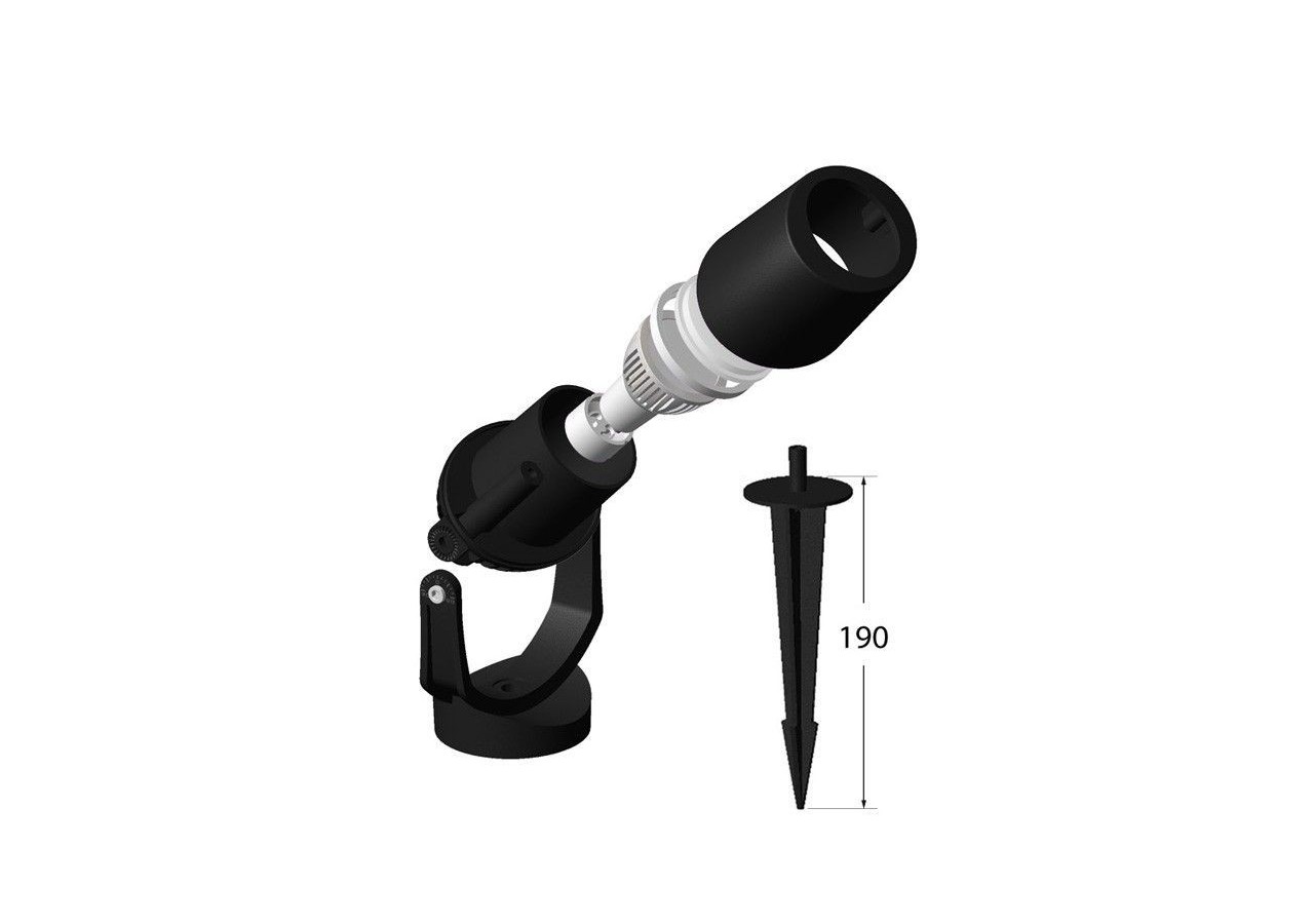 Double spot LED CCT sur piquet "Minitommy 2L" GU10 7W IP55 - 3M2.001.000.AXU2K - Barcelona LED