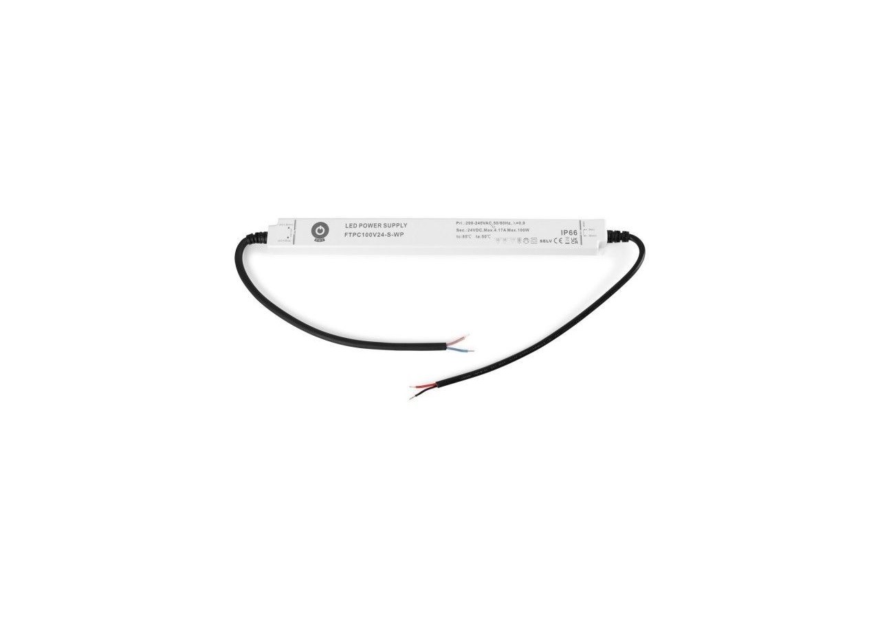 Alimentation étanche extra-plate 24V DC-100W-IP66 - FTPC100V24-S-WP - Barcelona LED