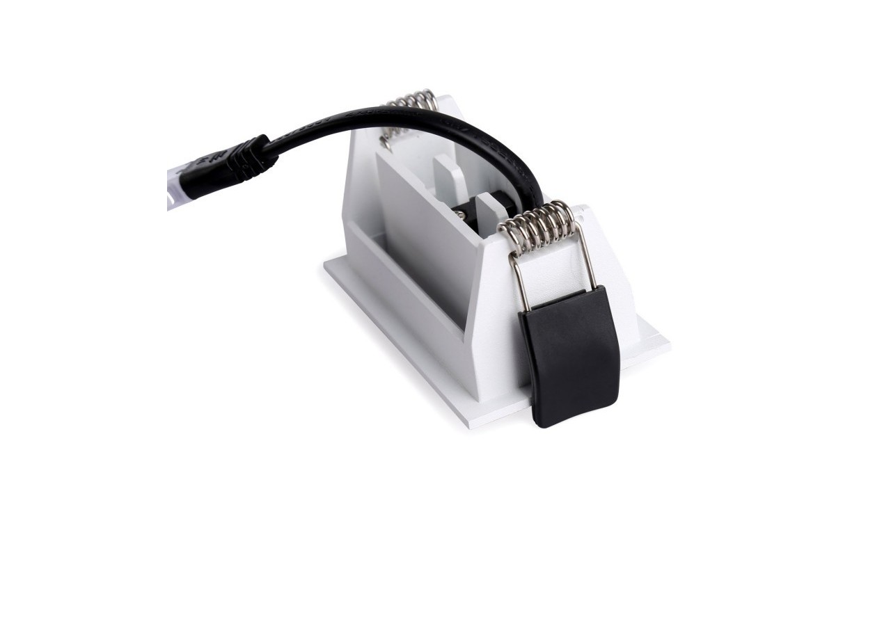 Spot LED encastrable linéaire 6W-Orientable-UGR18-IRC90-Puce OSRAM-2800K - B1214-B-BC - Barcelona LED