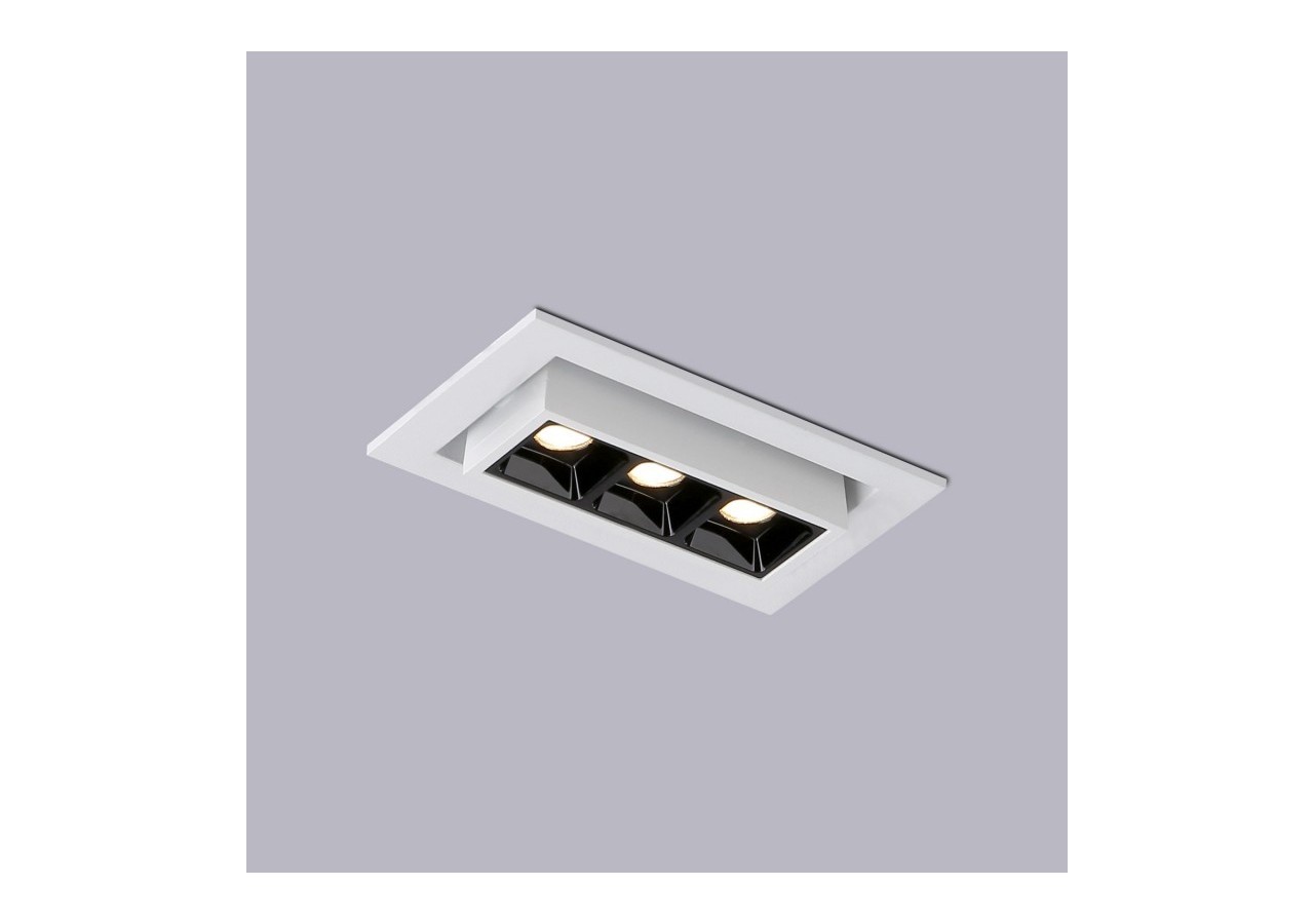 Spot LED encastrable linéaire 6W-Orientable-UGR18-IRC90-Puce OSRAM-2800K - B1214-B-BC - Barcelona LED