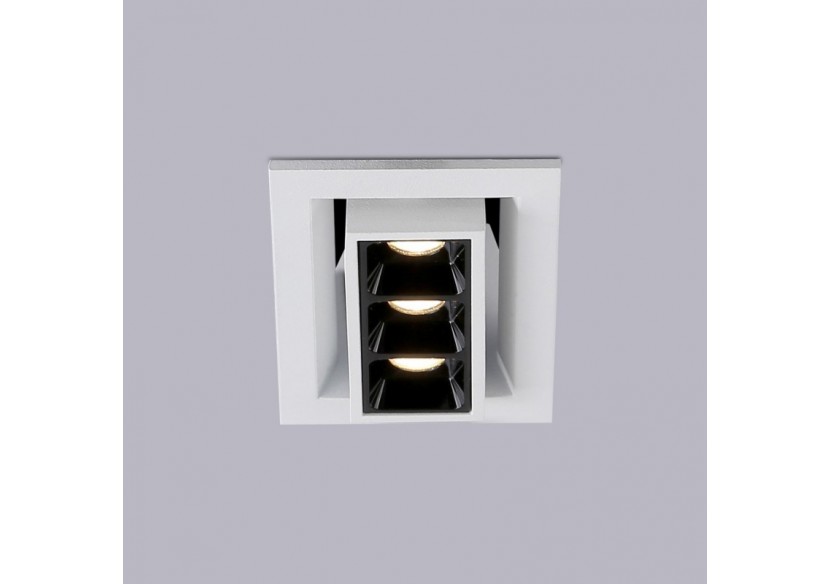 Spot LED encastrable linéaire 6W-Orientable-UGR18-IRC90-Puce OSRAM-2800K - B1214-B-BC - Barcelona LED