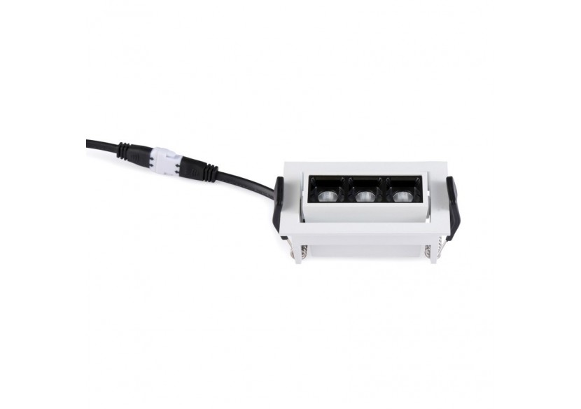 Spot LED encastrable linéaire 6W-Orientable-UGR18-IRC90-Puce OSRAM-2800K - B1214-B-BC - Barcelona LED