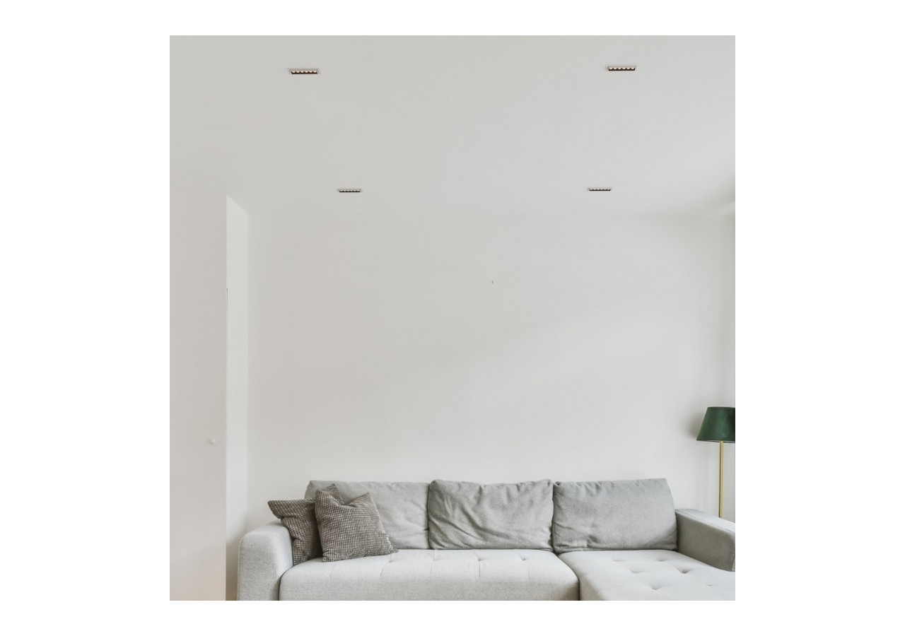 Spot LED encastré linéaire 10W-Orientable-UGR18-IRC90-Puce OSRAM-2800K - B1215-B-BC - Barcelona LED