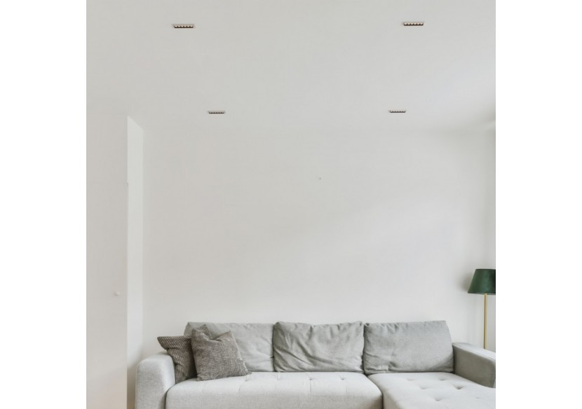 Spot LED encastré linéaire 10W-Orientable-UGR18-IRC90-Puce OSRAM-2800K - B1215-B-BC - Barcelona LED