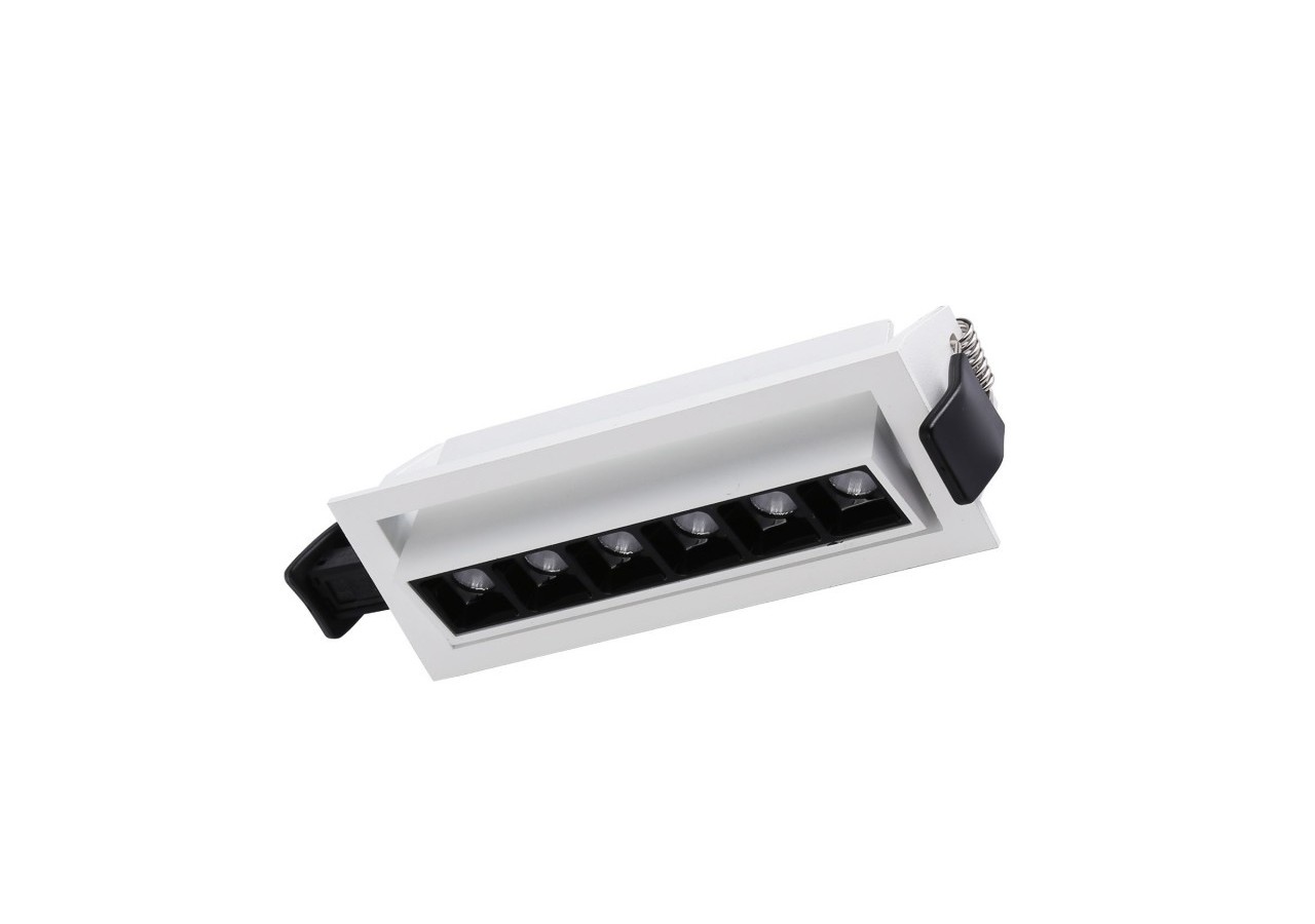 Spot LED encastré linéaire 10W-Orientable-UGR18-IRC90-Puce OSRAM-2800K - B1215-B-BC - Barcelona LED