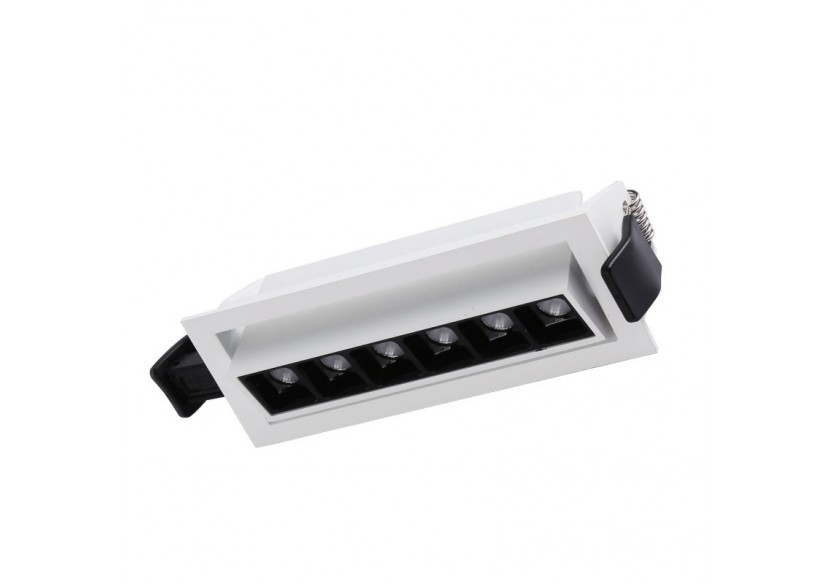 Spot LED encastré linéaire 10W-Orientable-UGR18-IRC90-Puce OSRAM-2800K - B1215-B-BC - Barcelona LED