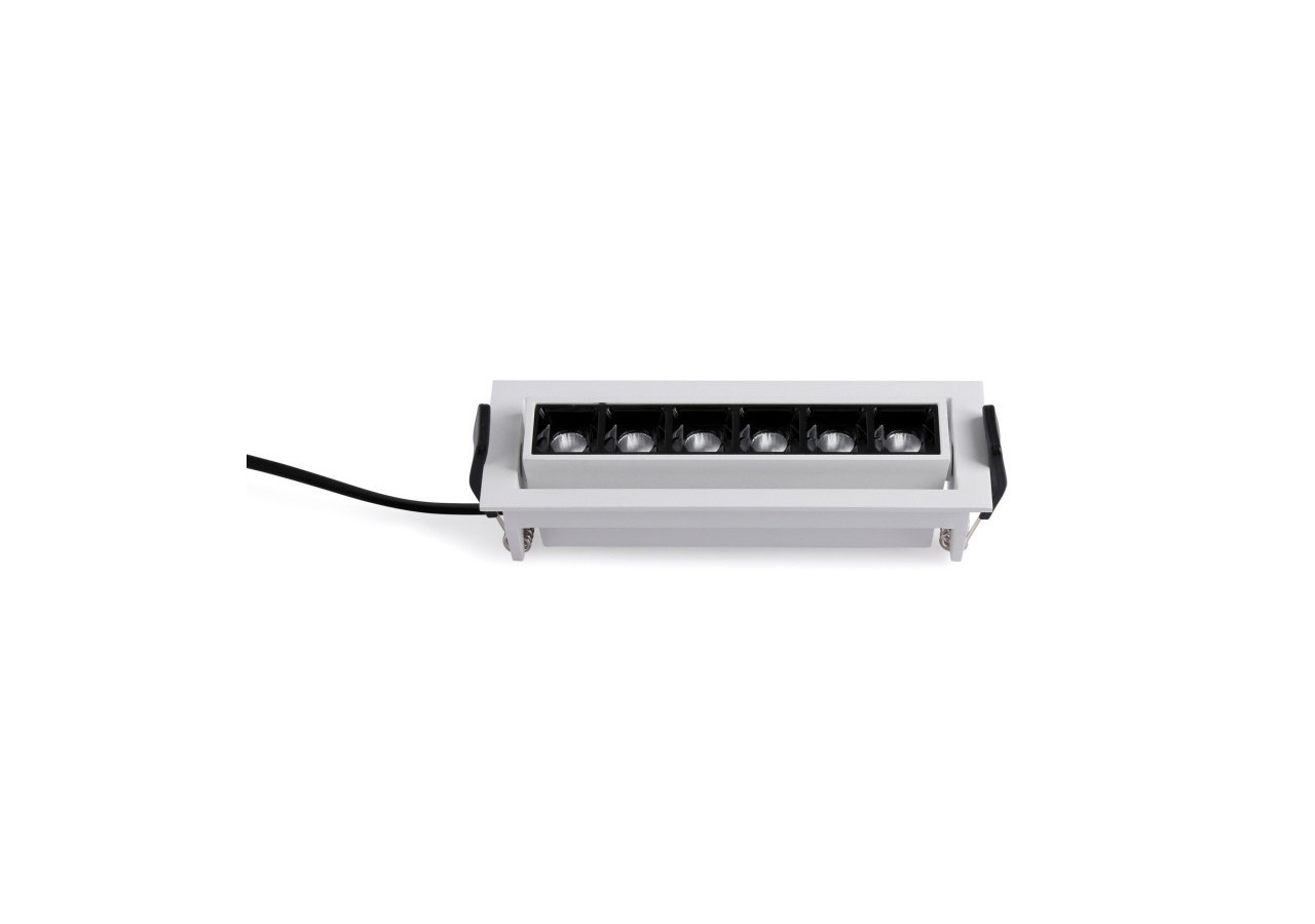Spot LED encastré linéaire 10W-Orientable-UGR18-IRC90-Puce OSRAM-2800K - B1215-B-BC - Barcelona LED