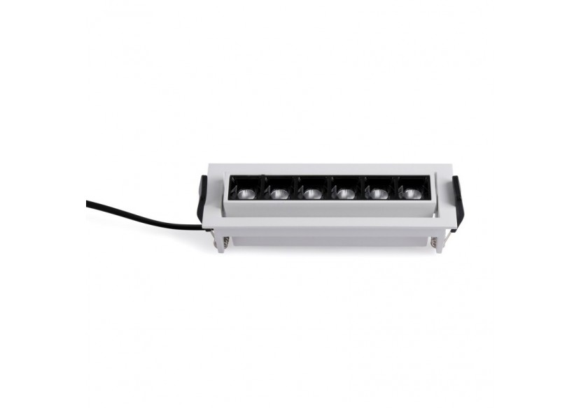 Spot LED encastré linéaire 10W-Orientable-UGR18-IRC90-Puce OSRAM-2800K - B1215-B-BC - Barcelona LED