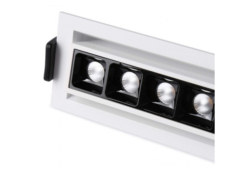 Spot LED encastré linéaire 10W-Orientable-UGR18-IRC90-Puce OSRAM-2800K - B1215-B-BC - Barcelona LED