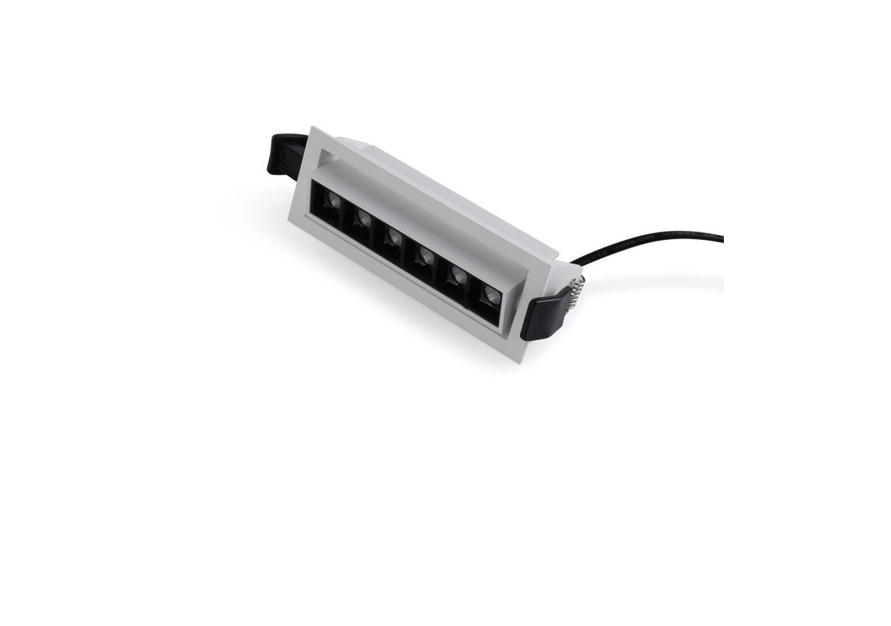 Spot LED encastré linéaire 10W-Orientable-UGR18-IRC90-Puce OSRAM-2800K - B1215-B-BC - Barcelona LED