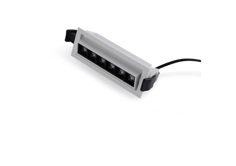 Spot LED encastré linéaire 10W-Orientable-UGR18-IRC90-Puce OSRAM-2800K - B1215-B-BC - Barcelona LED