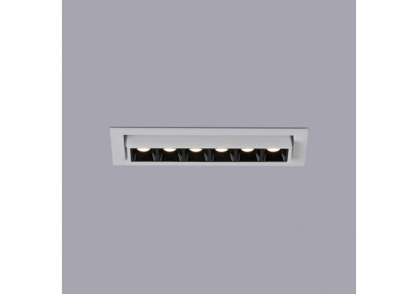 Spot LED encastré linéaire 10W-Orientable-UGR18-IRC90-Puce OSRAM-2800K - B1215-B-BC - Barcelona LED