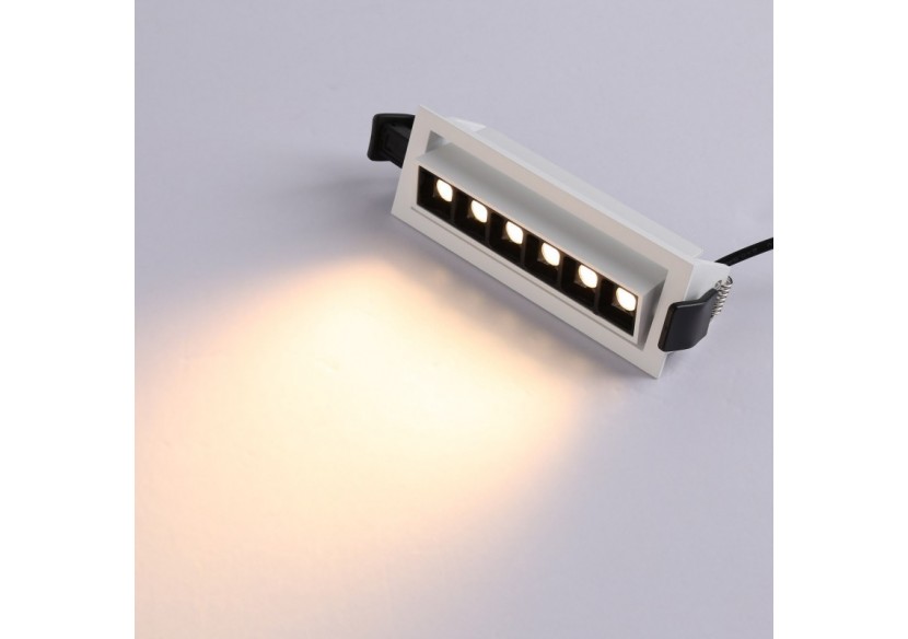Spot LED encastré linéaire 10W-Orientable-UGR18-IRC90-Puce OSRAM-2800K - B1215-B-BC - Barcelona LED