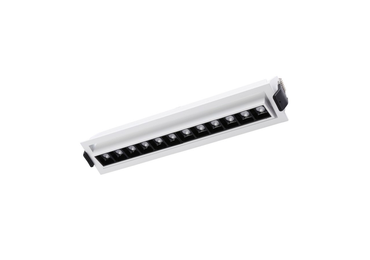 Spot LED encastré linéaire 20W-Orientable-UGR18-IRC90-Puce OSRAM-2800K - B1216-B-BC - Barcelona LED