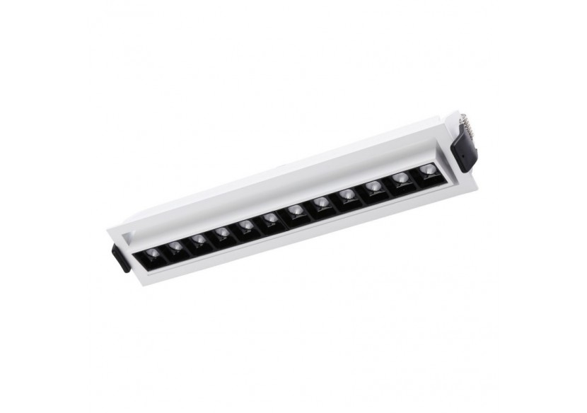 Spot LED encastré linéaire 20W-Orientable-UGR18-IRC90-Puce OSRAM-2800K - B1216-B-BC - Barcelona LED