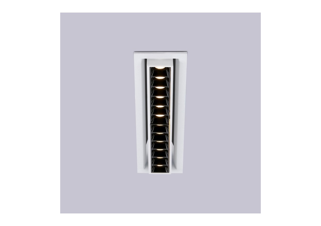 Spot LED encastré linéaire 20W-Orientable-UGR18-IRC90-Puce OSRAM-2800K - B1216-B-BC - Barcelona LED